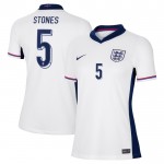 Günstige Fußballtrikots England Stones 5 Frauens Heimtrikot EURO 2024 Kurzarm